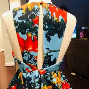 STUNNING CAMEO PEPLUM TOP/REALLY SHORT DRESS